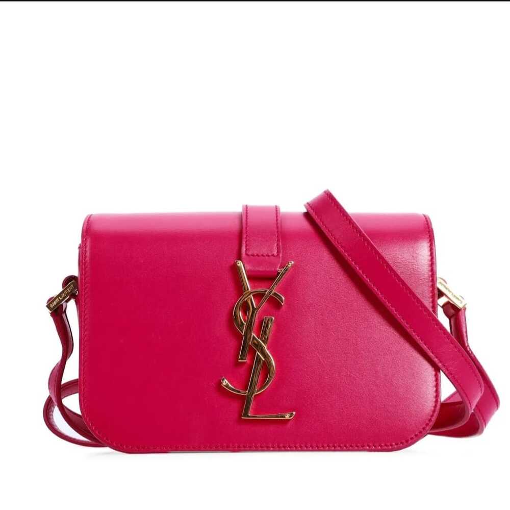 Saint Laurent Small Classic Monogram Université Bag in Vibrant Fuchsia Leather